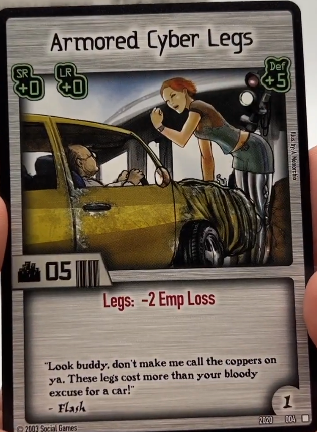 Armored Cyber Legs Card