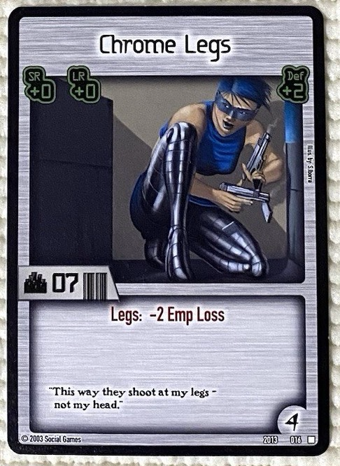 Chrome Legs Card