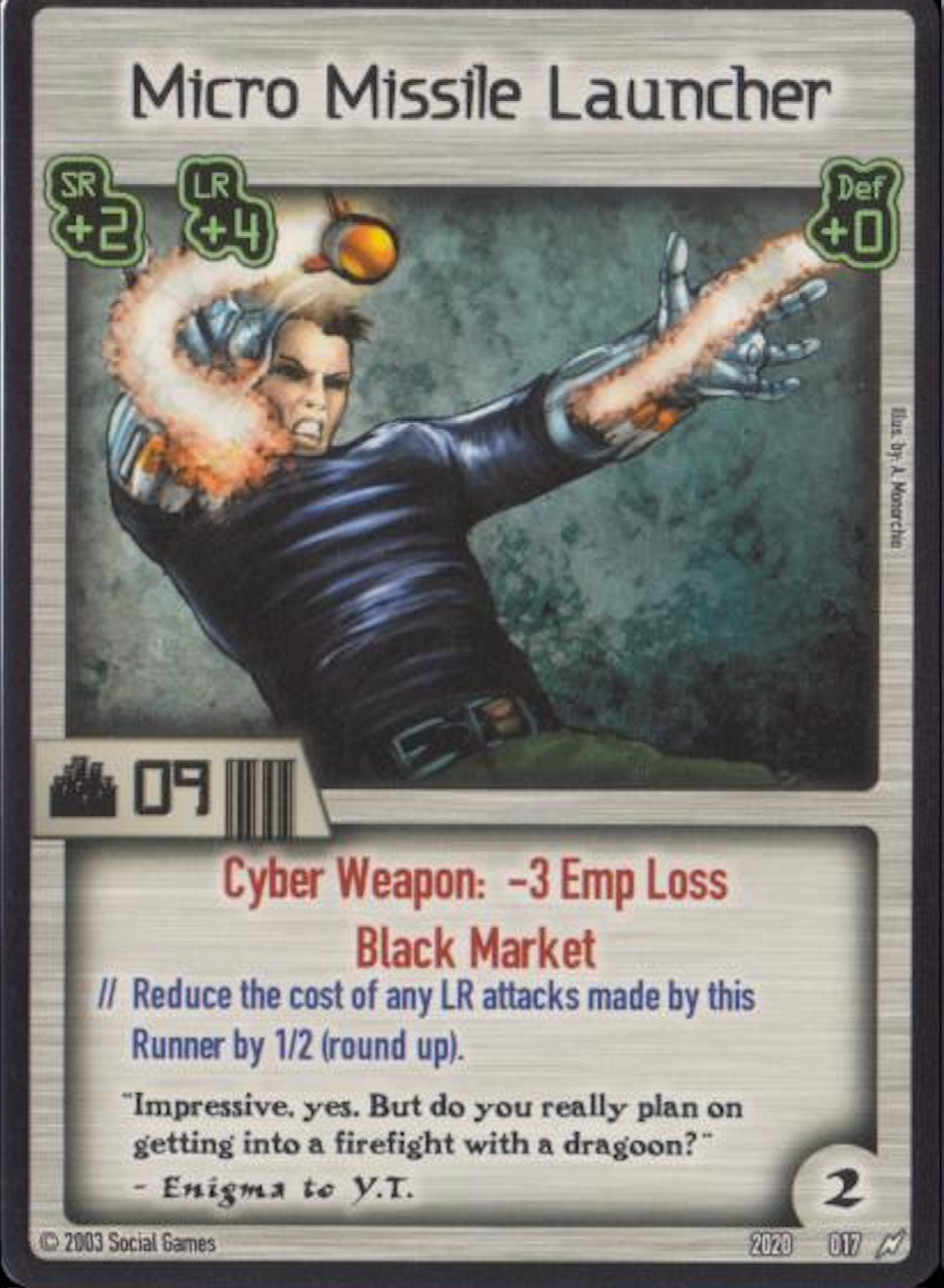 Micro Missile Launcher Card