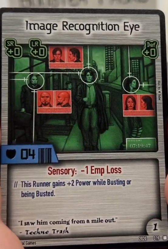 Image Recognition Eye Card