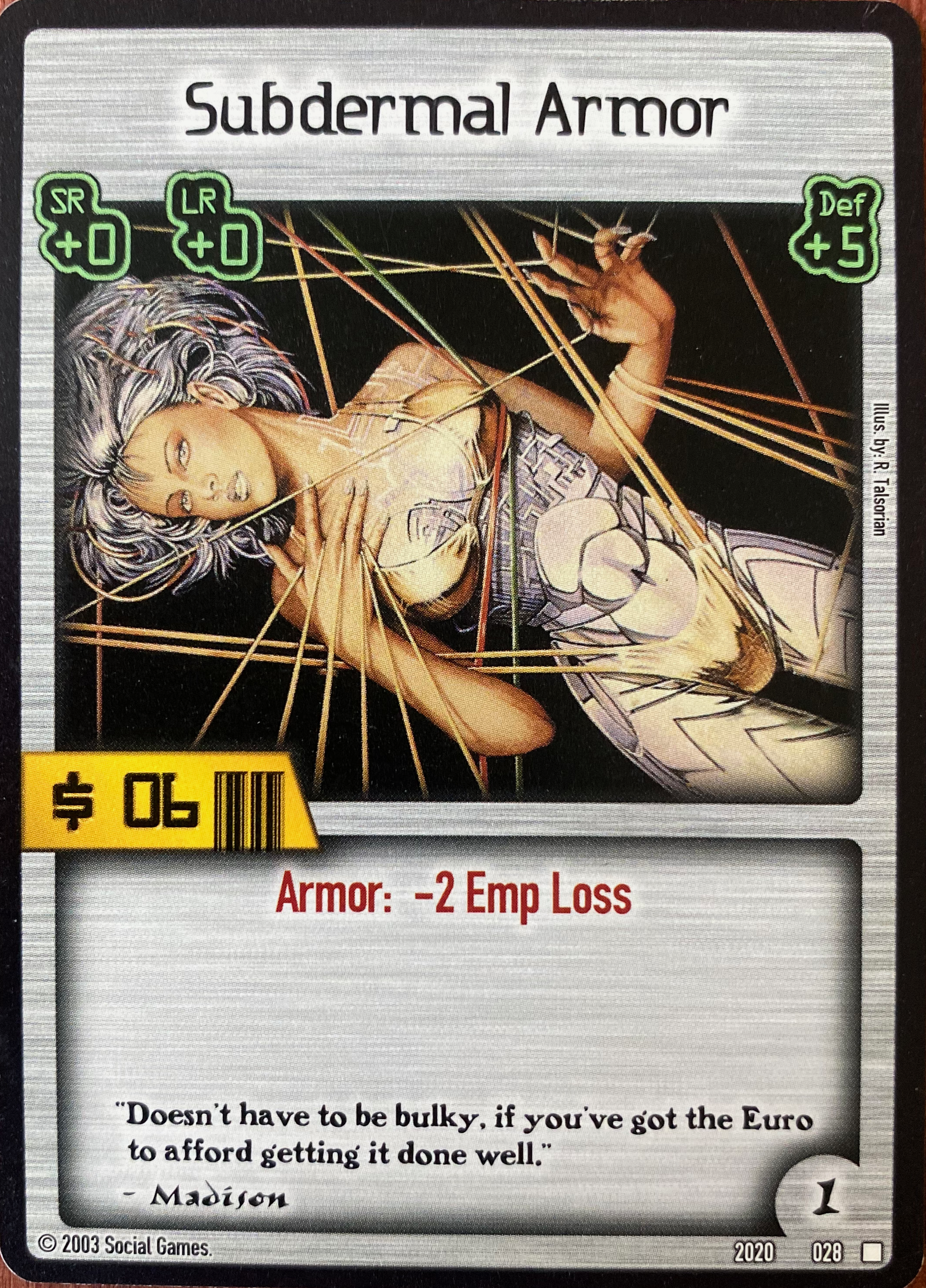 Subdermal Armor Card