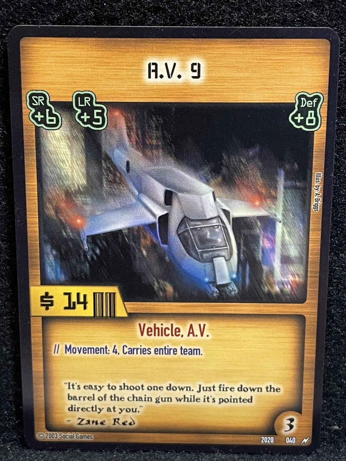 A.V. 9 Card