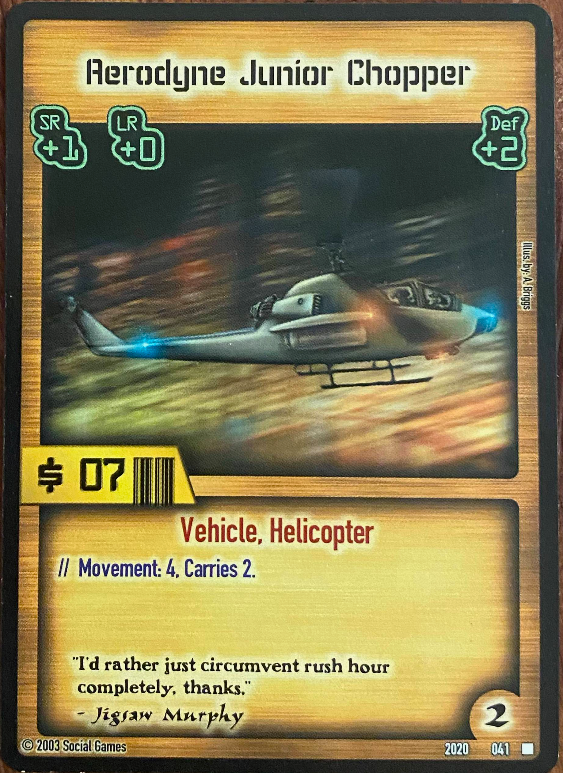 Aerodyne Junior Chopper Card