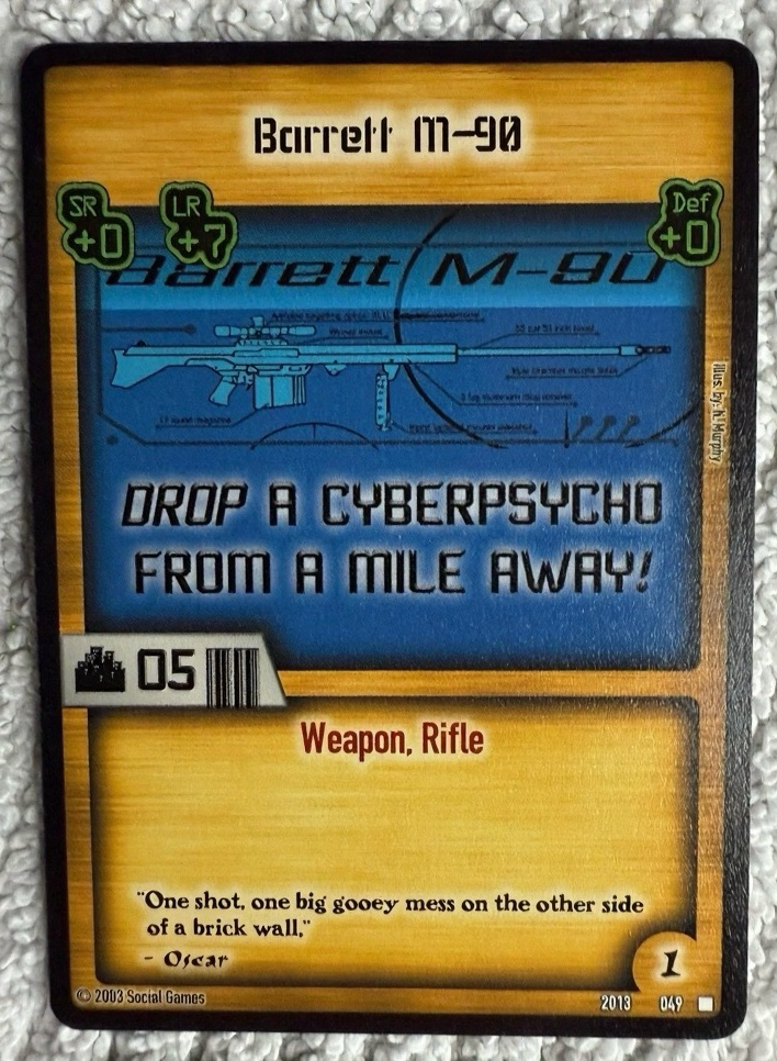 Barrett M-90 Card