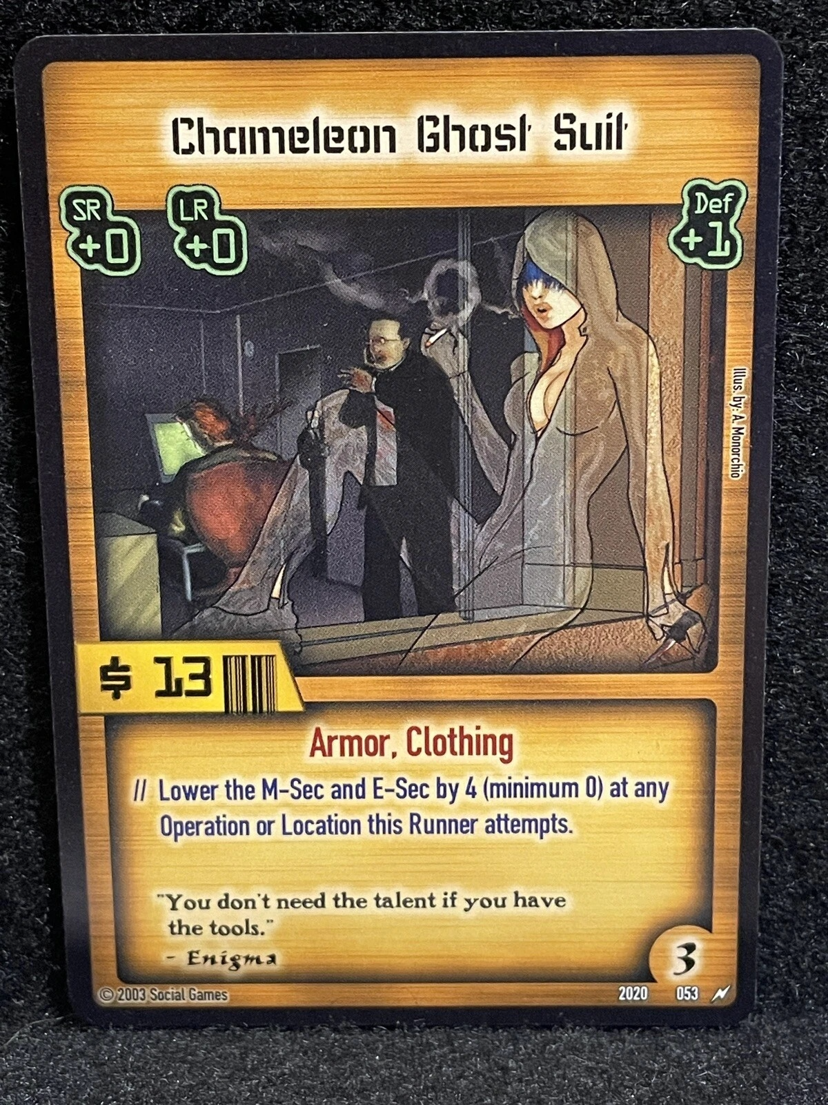 Chameleon Ghost Suit Card