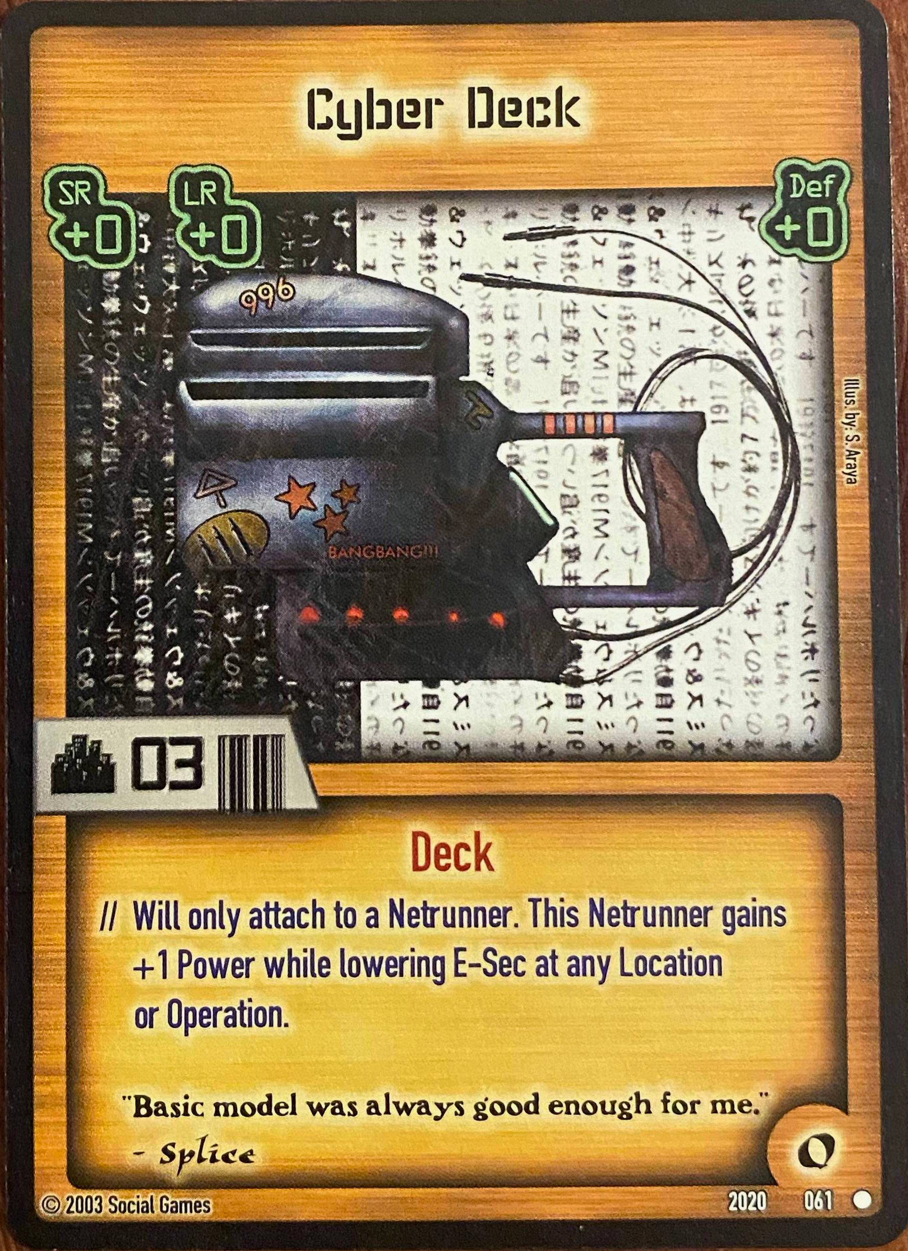 Cyber Deck Card