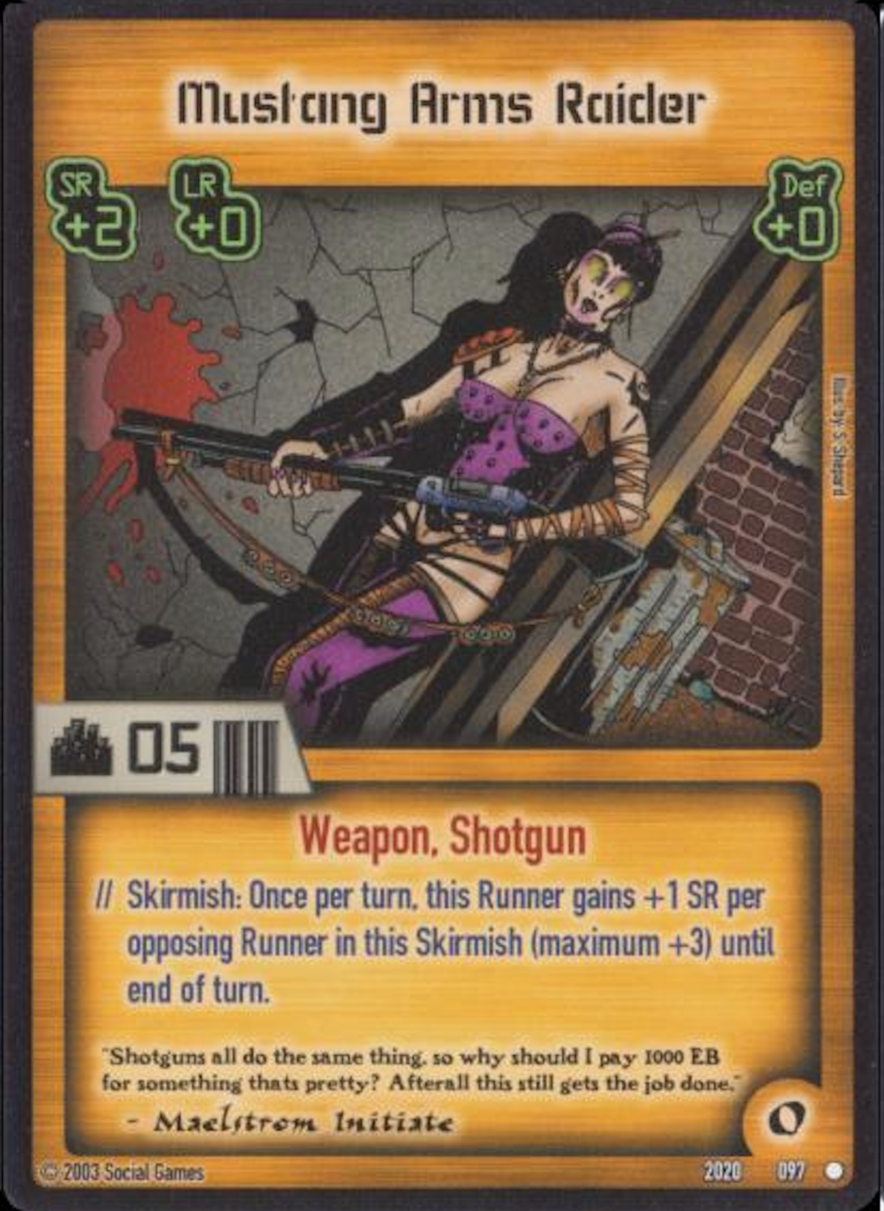 Mustang Arms Raider Card
