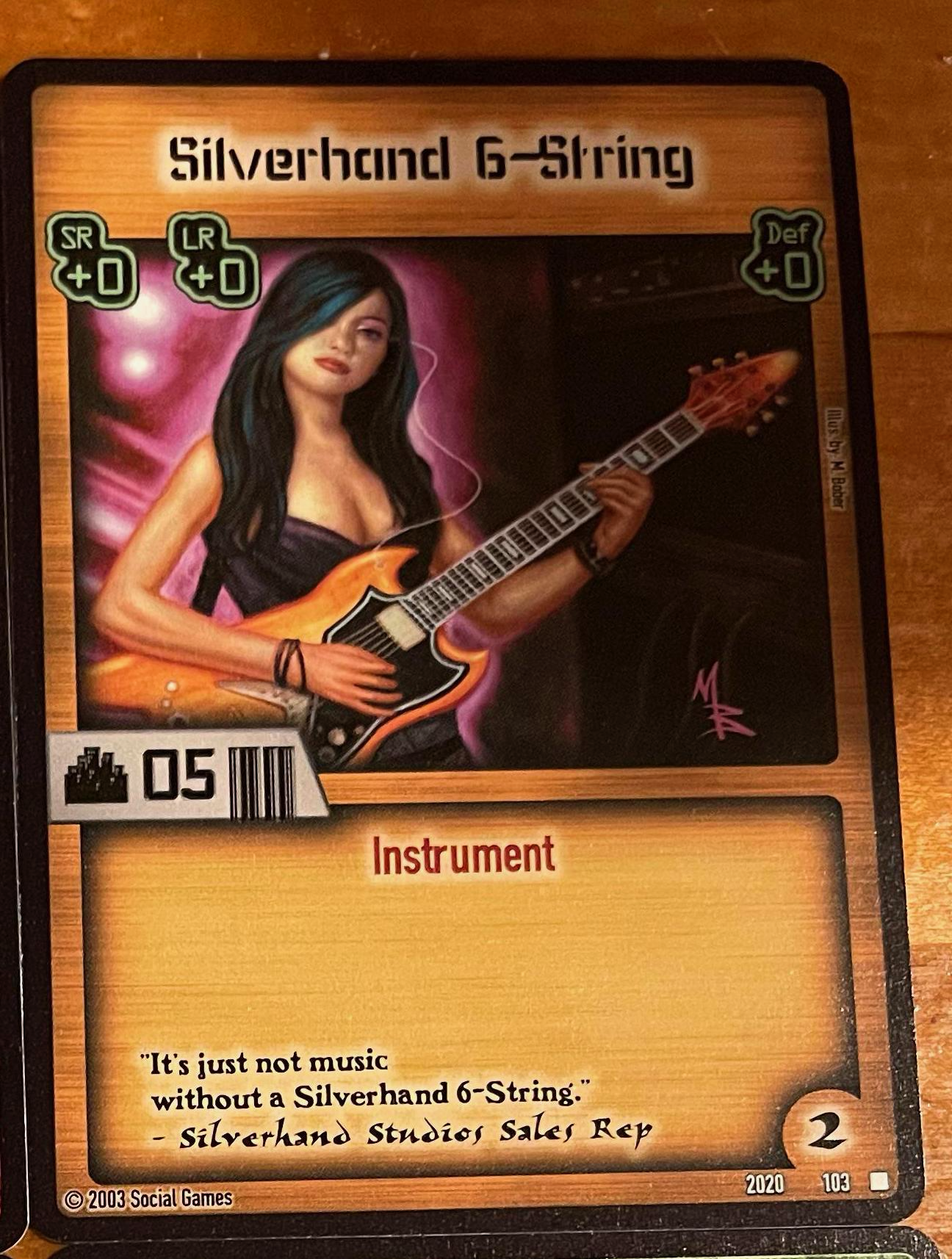 Silverhand 6-String Card