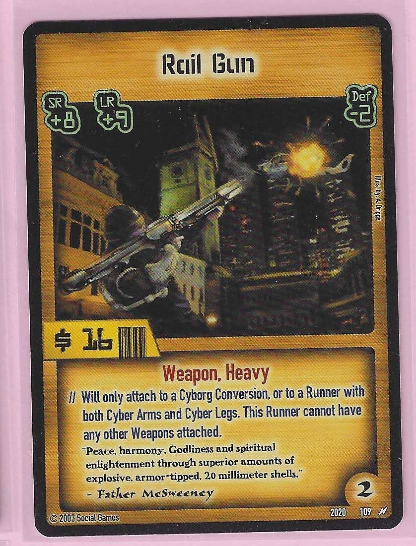 Rail Gun Card