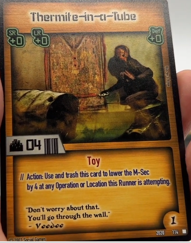 Thermite-in-a-Tube Card