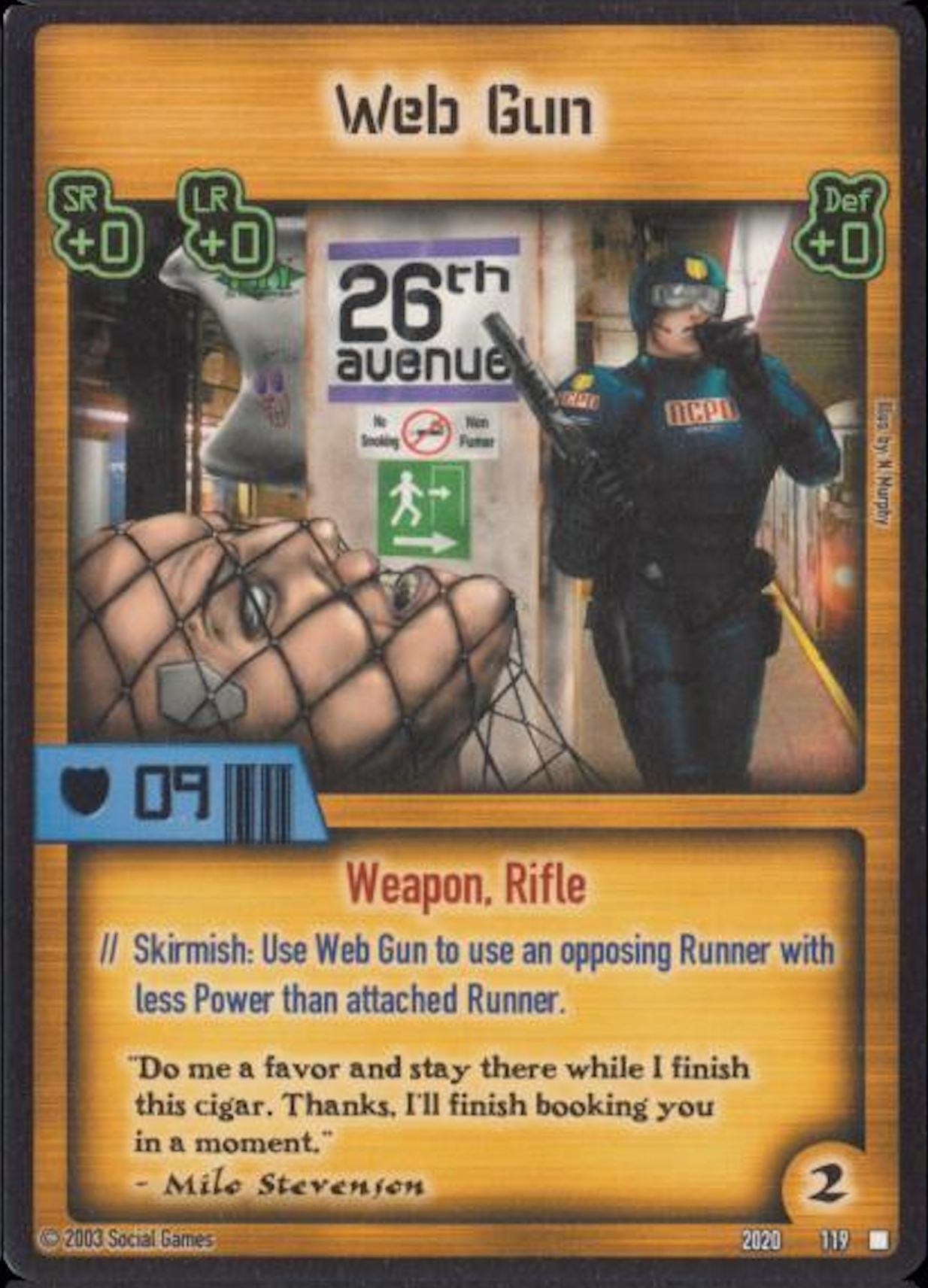 Web Gun Card