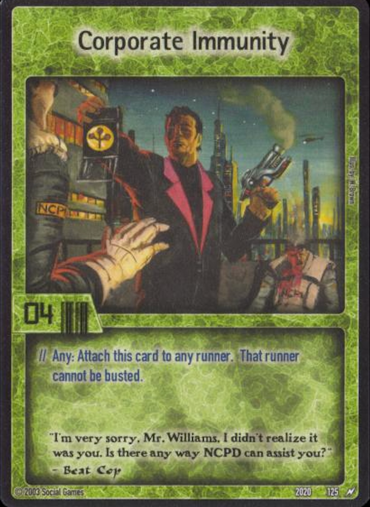 Corporate Immunity Card