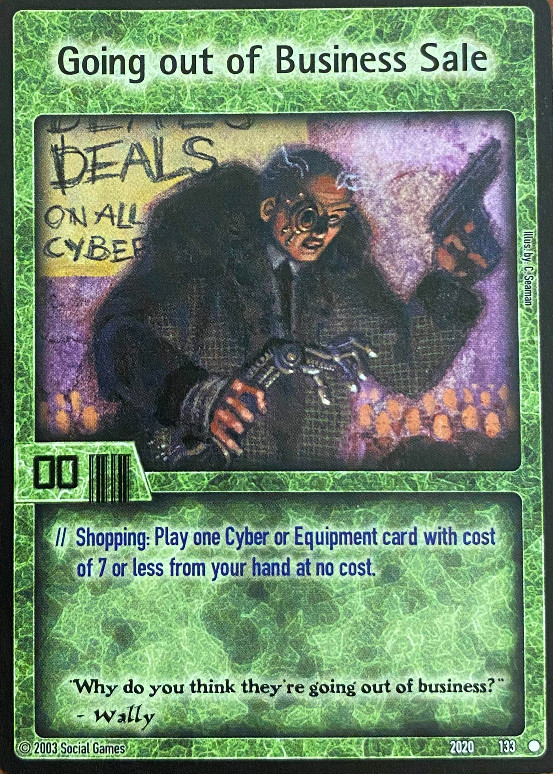 Going Out of Business Sale Card