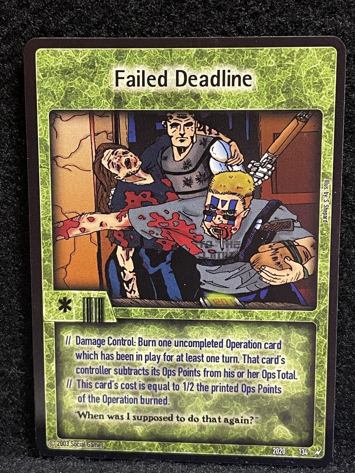 Failed Deadline Card