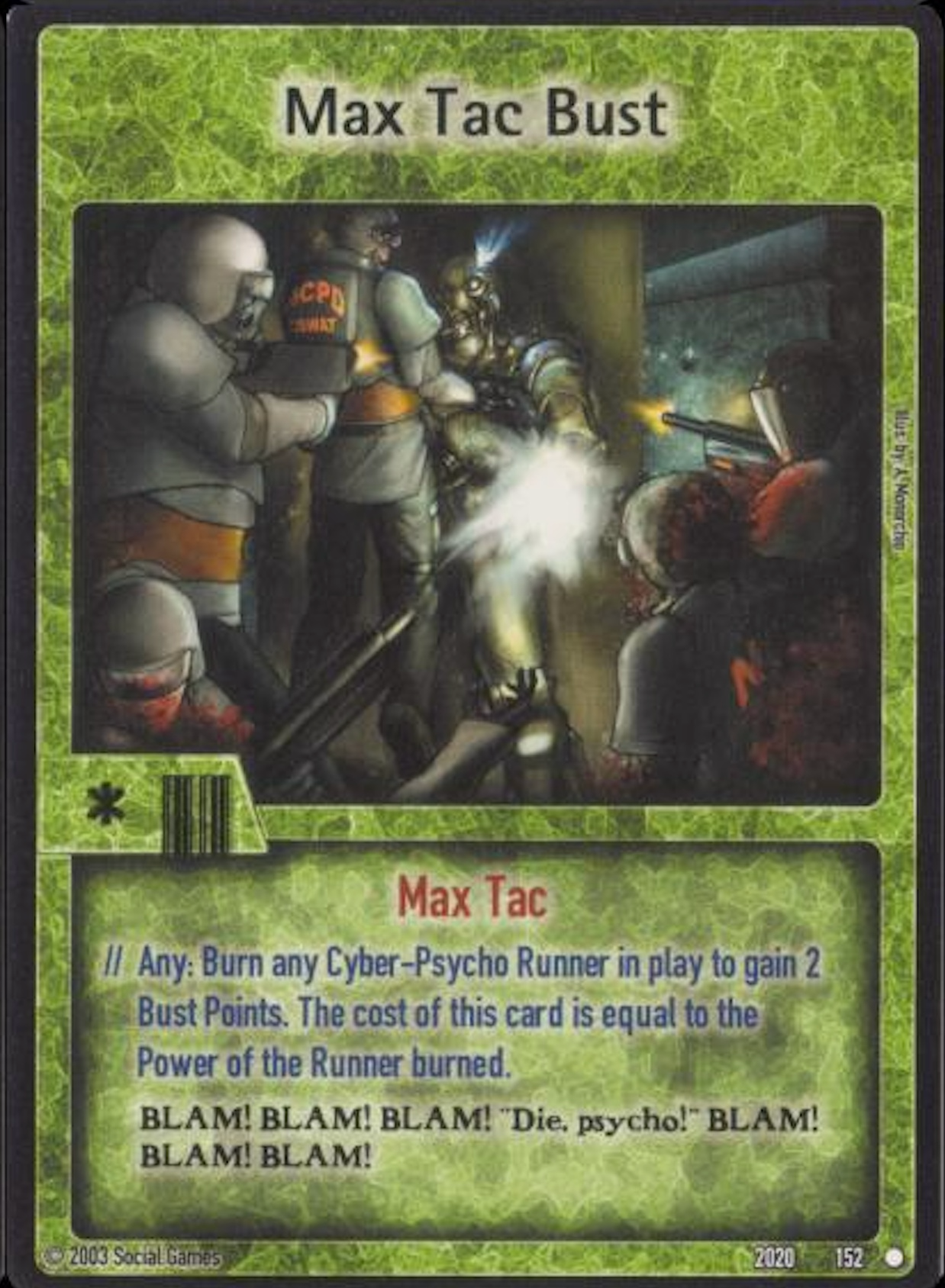 Max Tac Bust Card