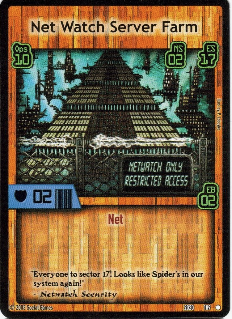 Net Watch Server Farm Card