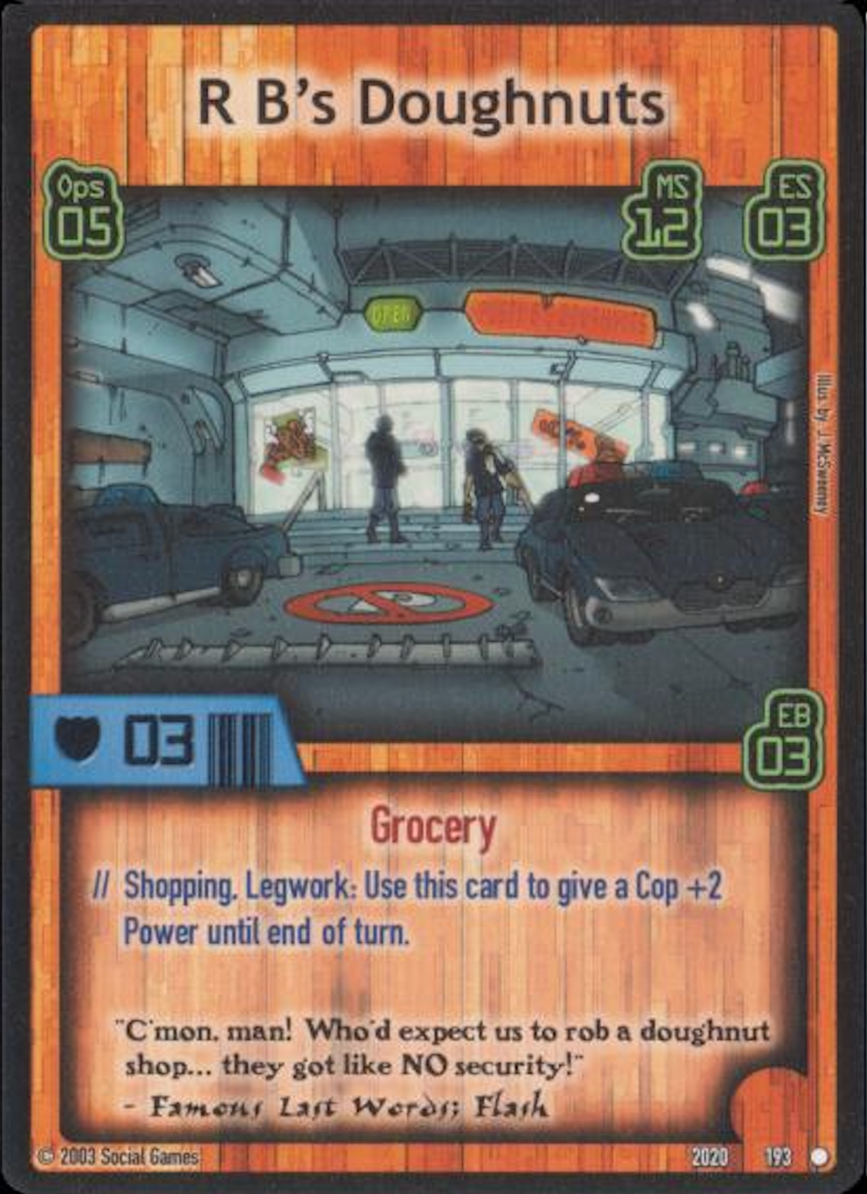 R B's Doughnuts Card