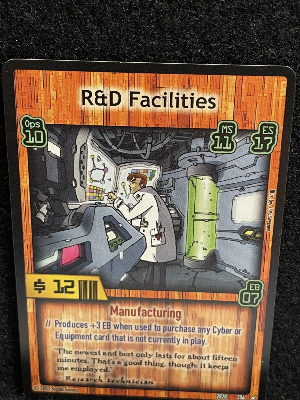 R&D Facilites Card