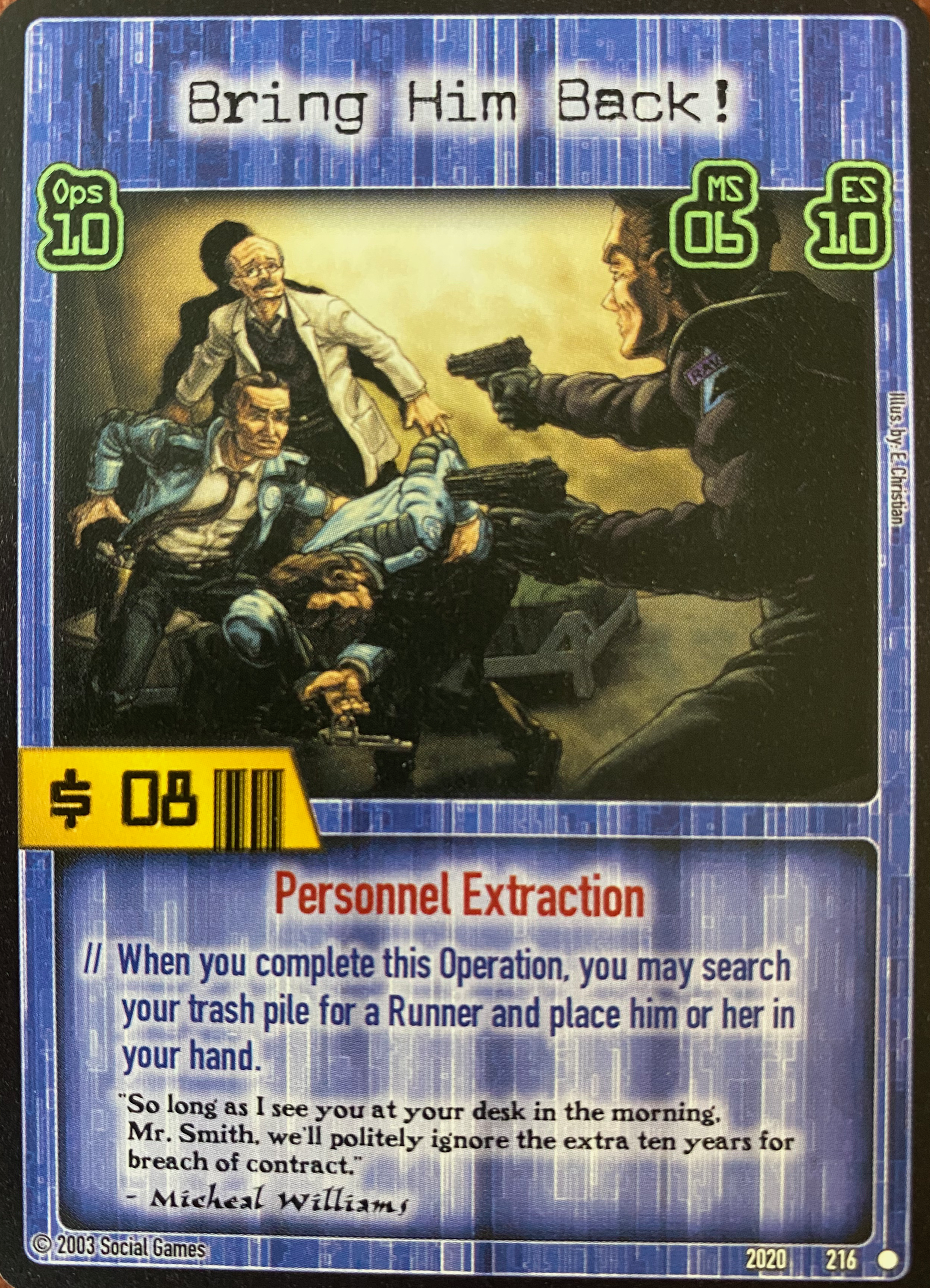 Bring Him Back! Card