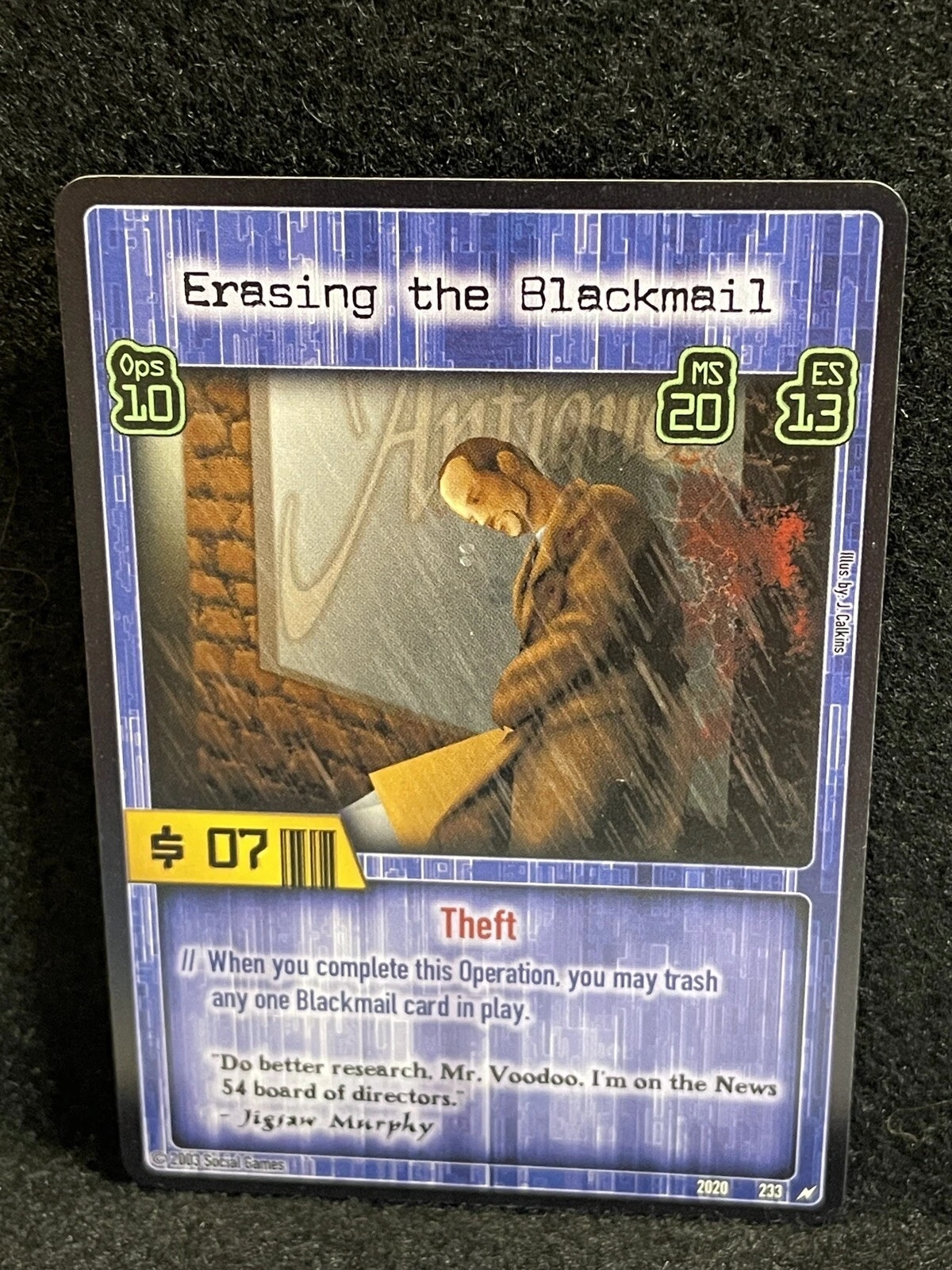 Erasing the Blackmail Card