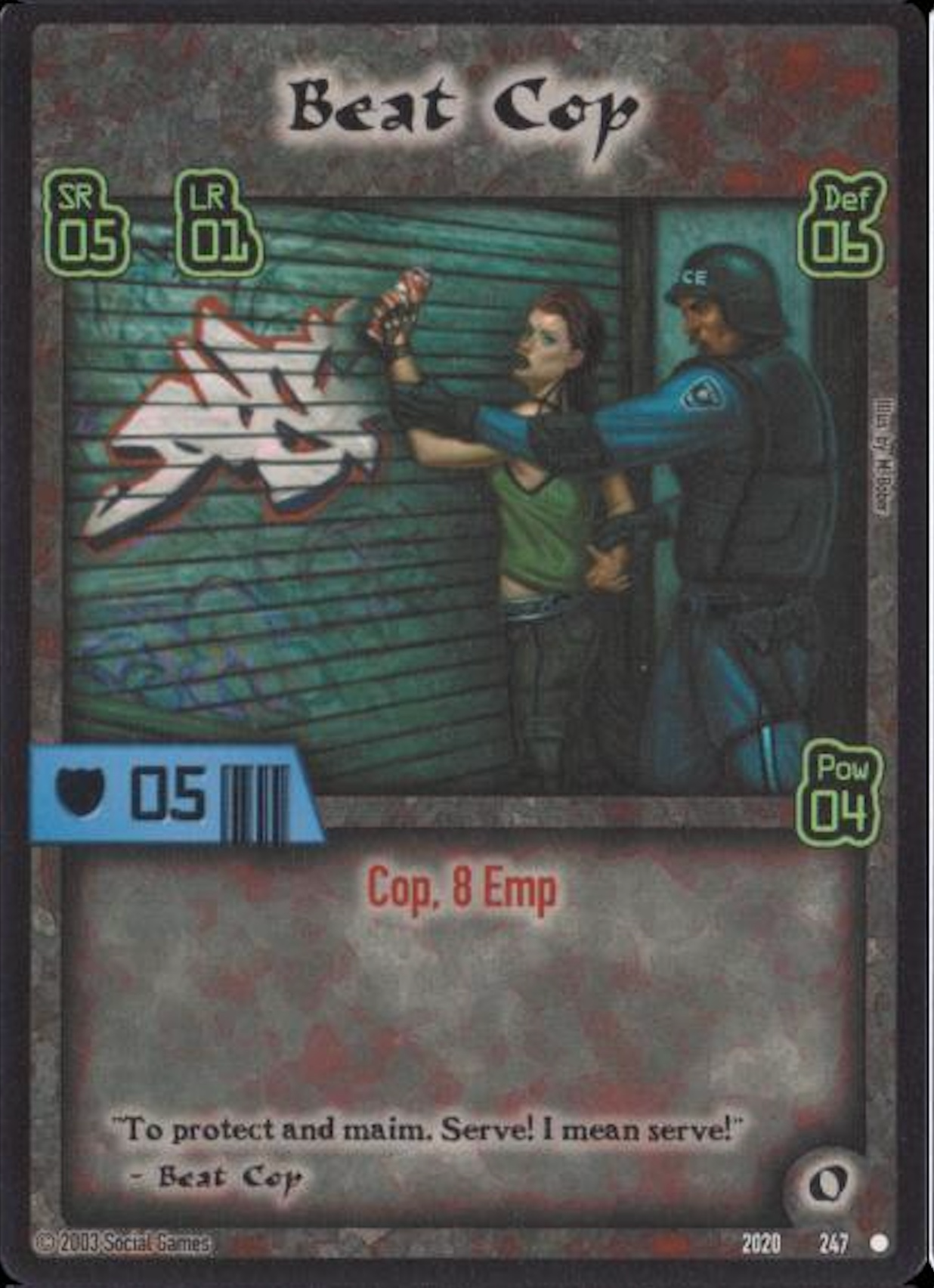 Beat Cop Card