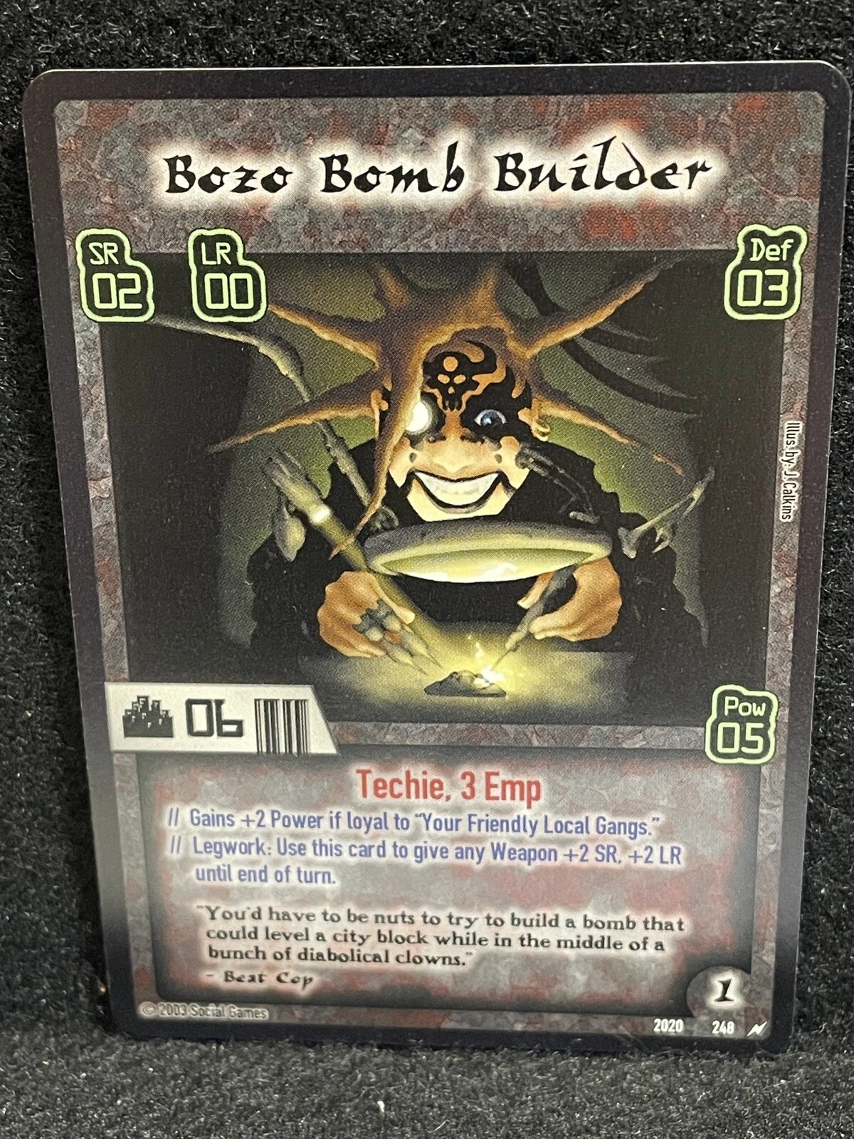 Bozo Bomb Builder Card