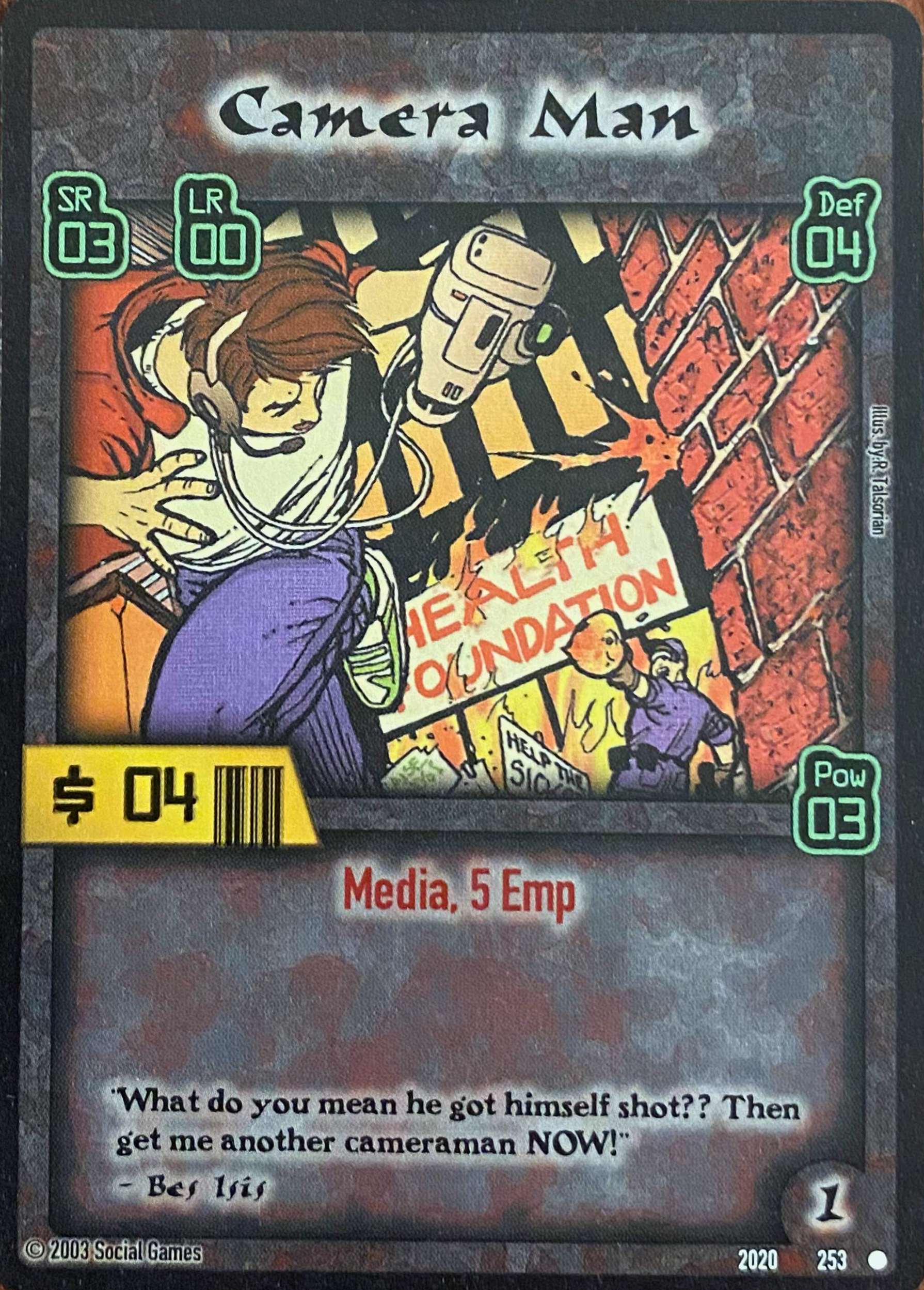 Camera Man Card
