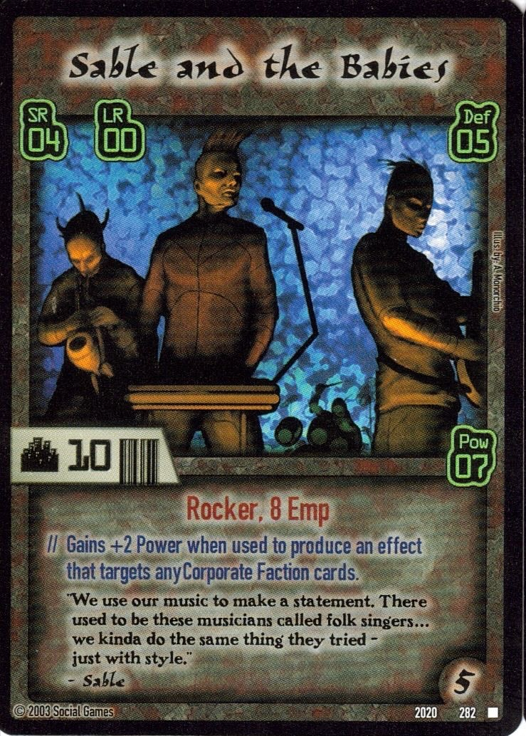 Sable and the Babies Card