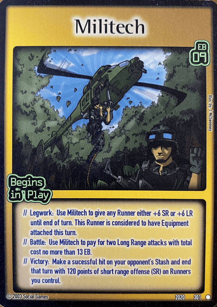 Militech card scan