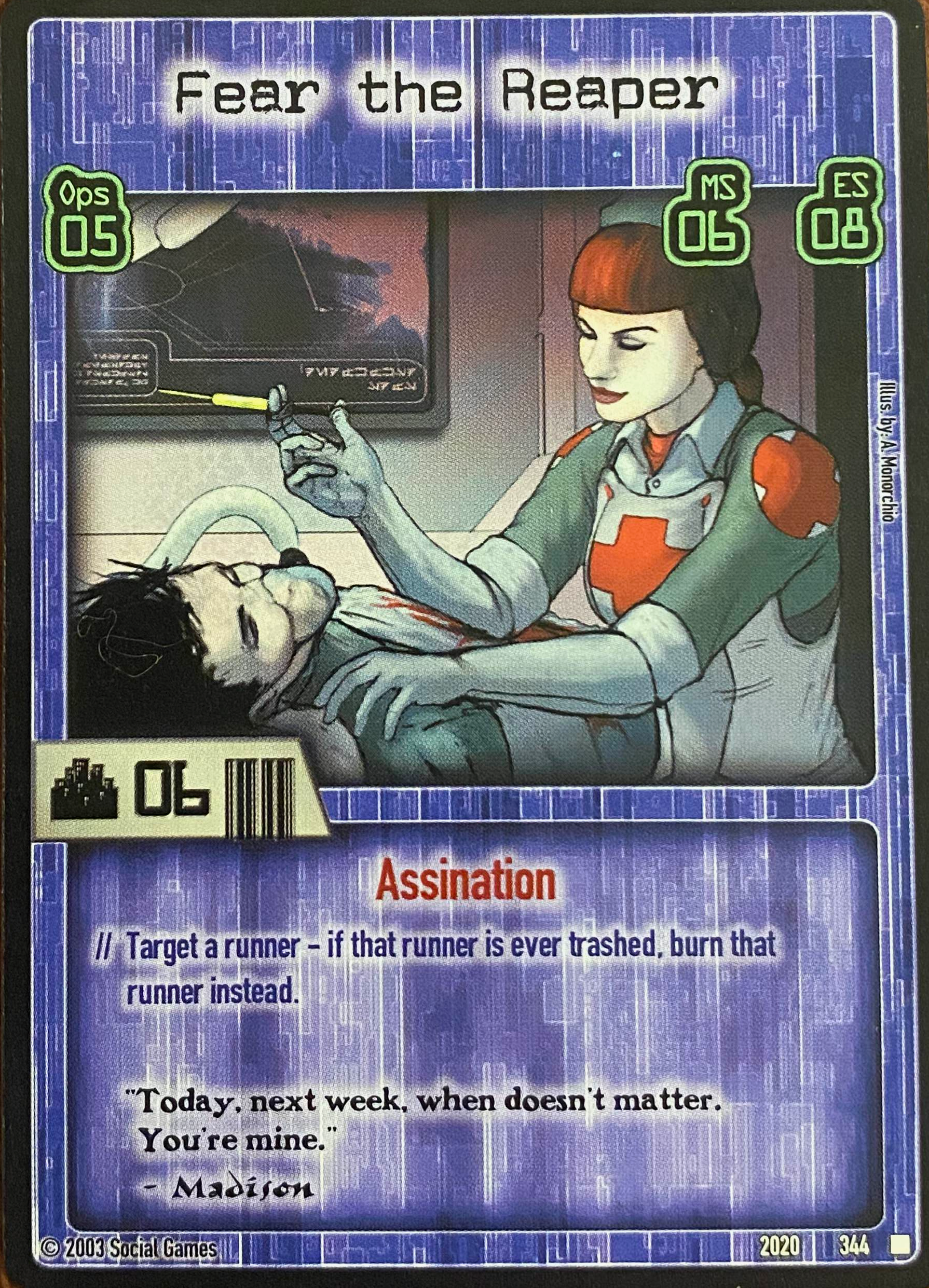 Fear the Reaper Card