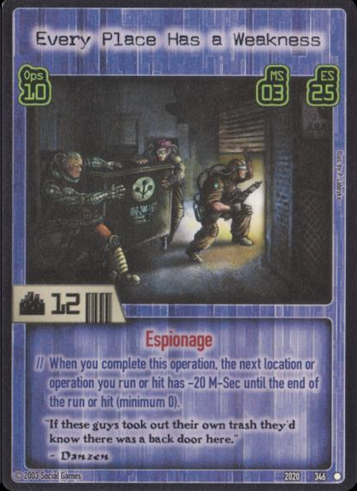 Every Place has a Weakness Card