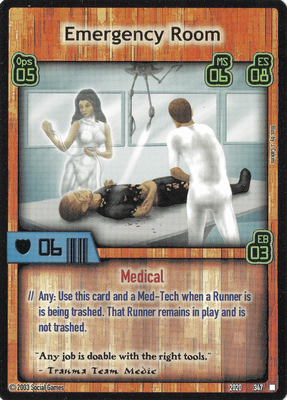 Emergency Room card scan