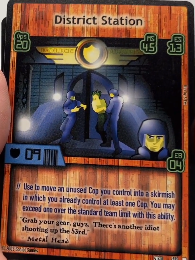 District Station Card